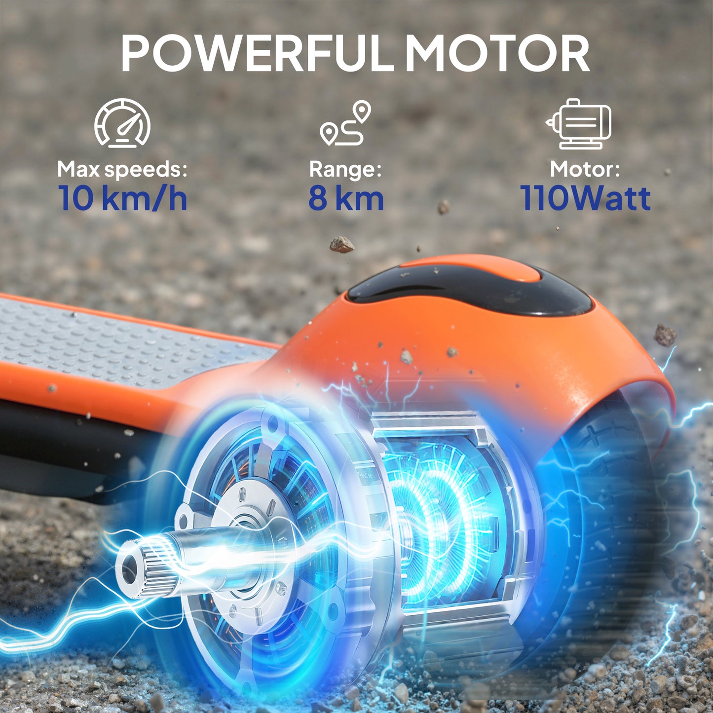 SPORTNOW Electric Scooter for Kids, with LED Display, Green