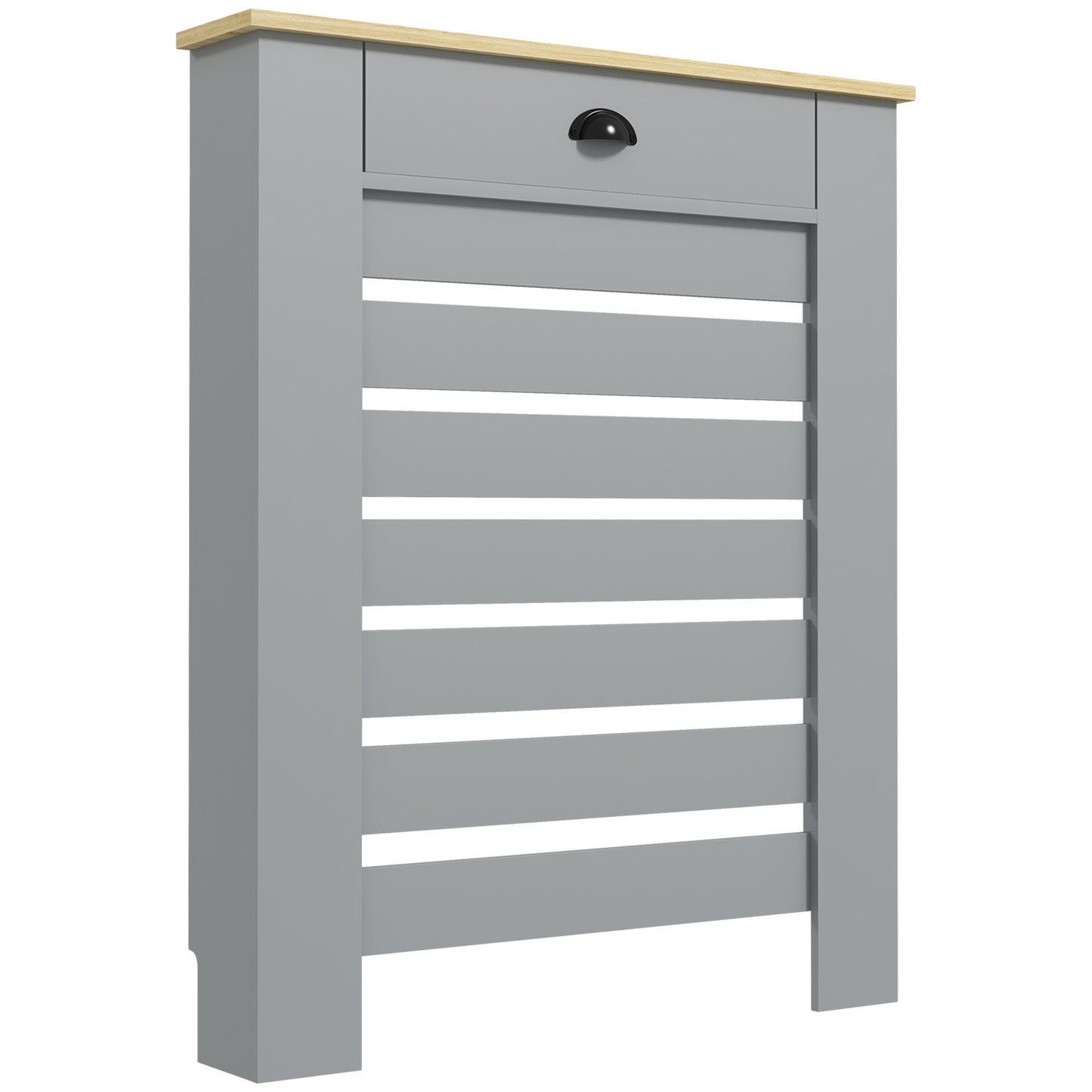 HOMCOM 95.5H x 78Wcm Radiator Cover, with Drawer - Grey--ChewyGames-ChewyGames