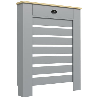 HOMCOM 95.5H x 78Wcm Radiator Cover, with Drawer - Grey--ChewyGames-ChewyGames