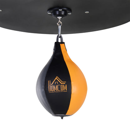 HOMCOM Freestanding Boxing Punch Bag & Speed ball Station, for Home Gym, Grey