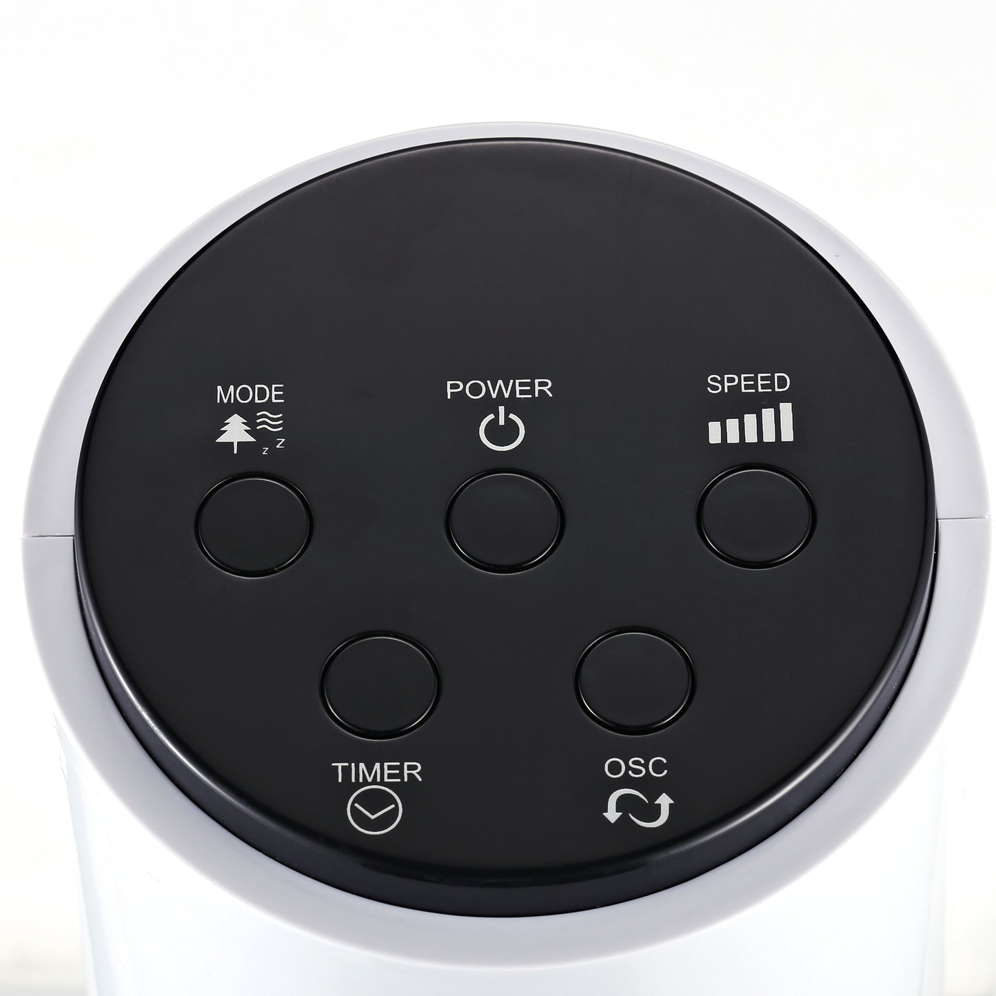 HOMCOM 38'' Freestanding Tower Fan, 3 Speed 3 Mode, 12h Timer, 70 Degree Oscillation, LED Panel, 5M Remote Controller, White--ChewyGames-ChewyGames