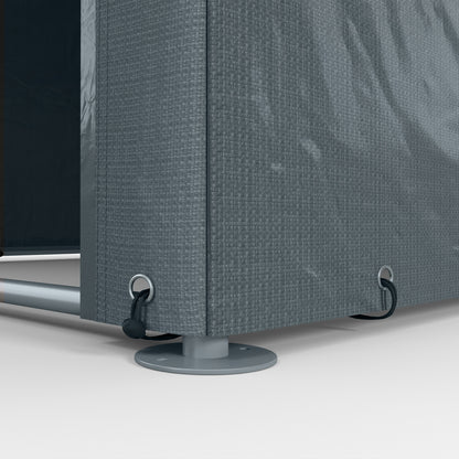 Outsunny 2.2 x 1.6 m Outdoor Storage Tent, with Accessories - Dark Grey