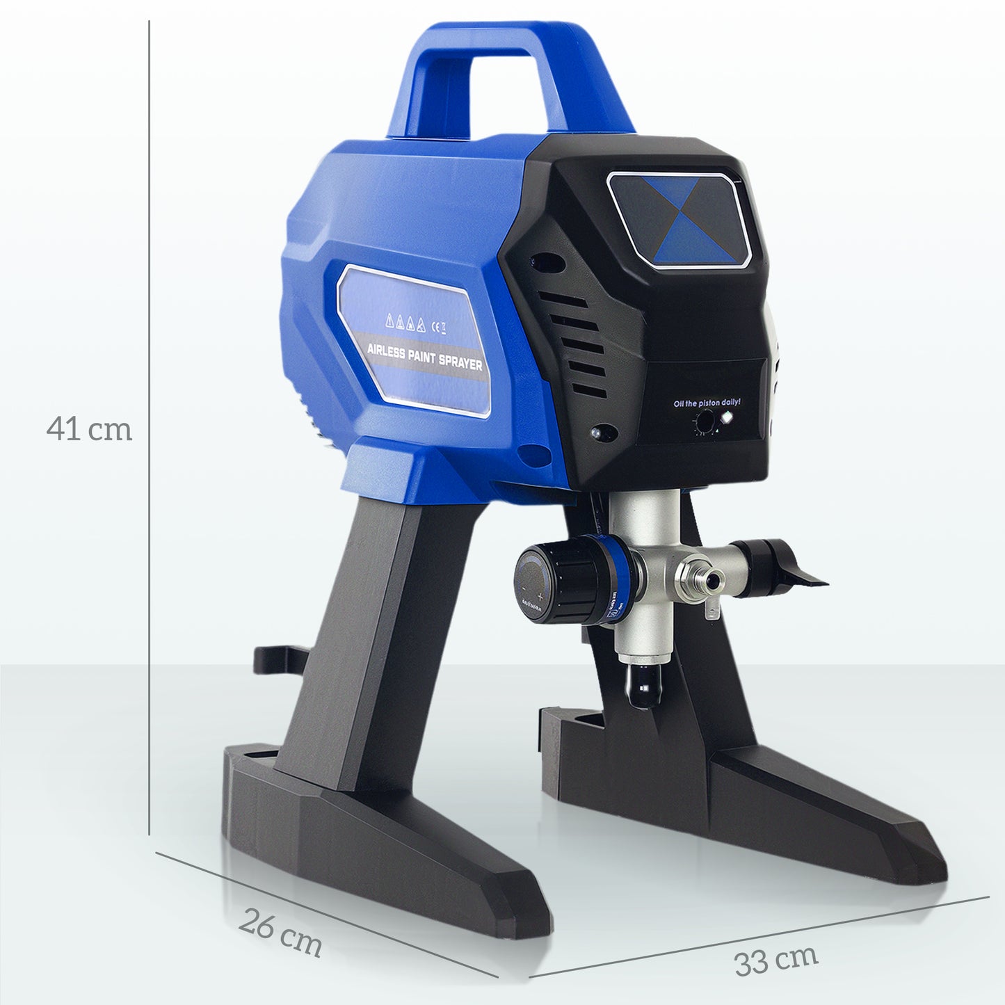 HOMCOM Airless Paint Sprayer, Thinning-Free Electric Paint Spray Gun for Walls, Fences & DIY Projects, Dark Blue-Airless Sprayers-ChewyGames-ChewyGames