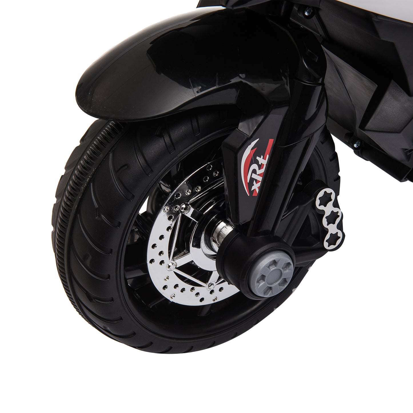 HOMCOM Kids Electric Motorcycle Ride-On Toy, with Three Wheels, Music, Horn, Lights