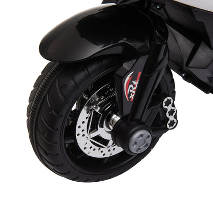 HOMCOM Kids Electric Motorcycle Ride-On Toy, with Three Wheels, Music, Horn, Lights