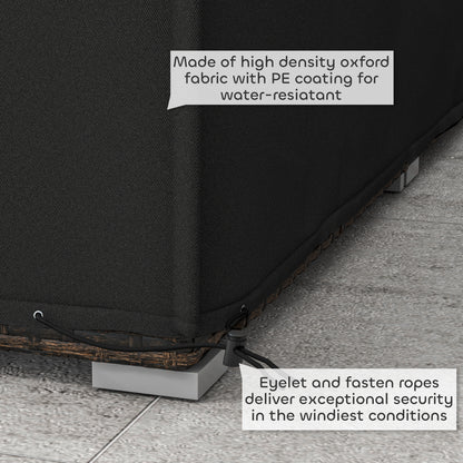 Outsunny 155 x 222cm Waterproof Furniture Cover - Black