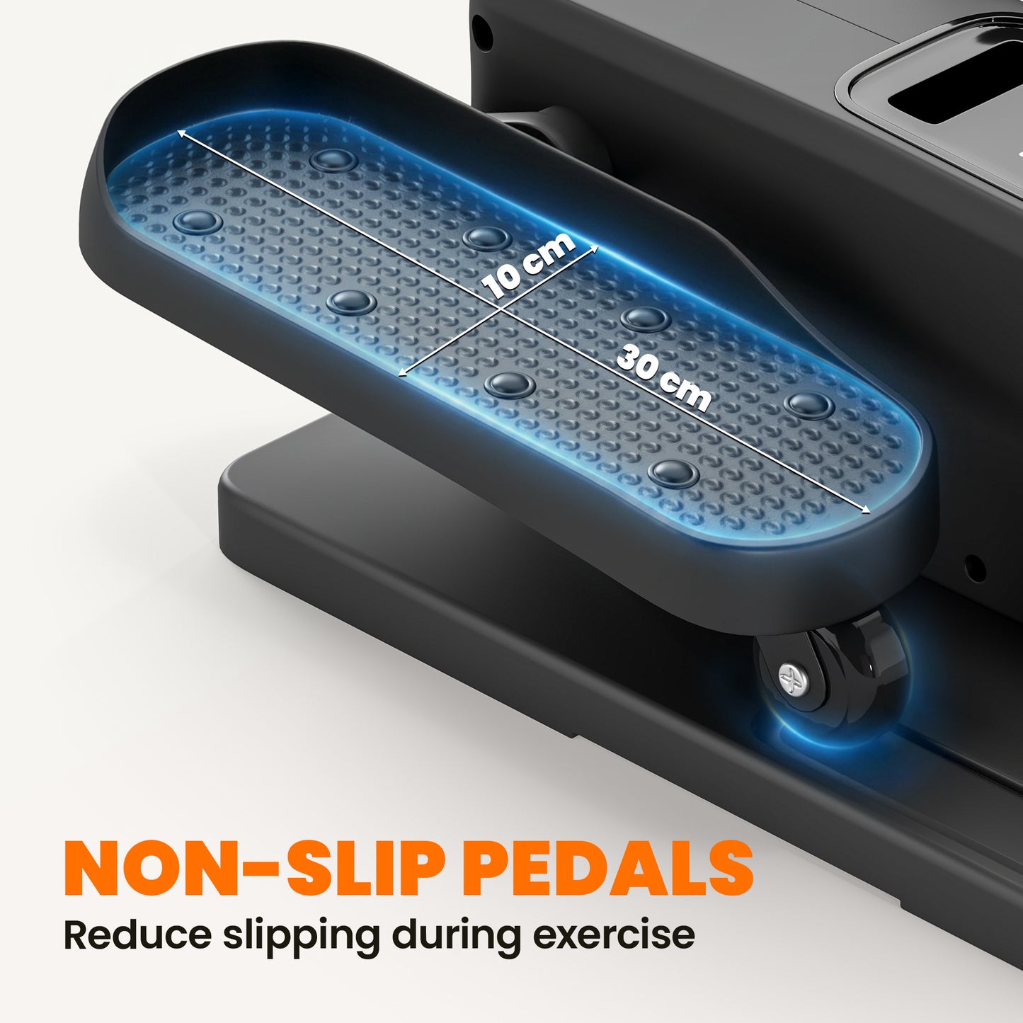 SPORTNOW Under Desk Elliptical Machine with Manual & Auto Modes, 12 Adjustable Speed, Remote Control & LED Monitor for Home