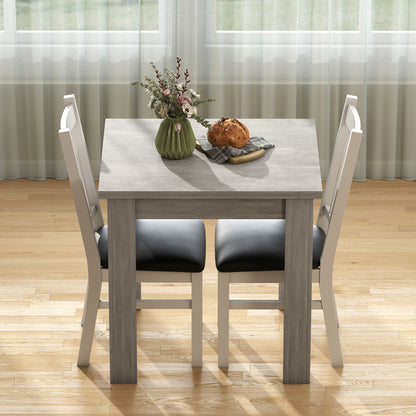 HOMCOM Folding Dining Table for 4-6, Rectangular Extendable Drop Leaf Table for Small Spaces, 140 x 80 x 77.5 cm, Grey