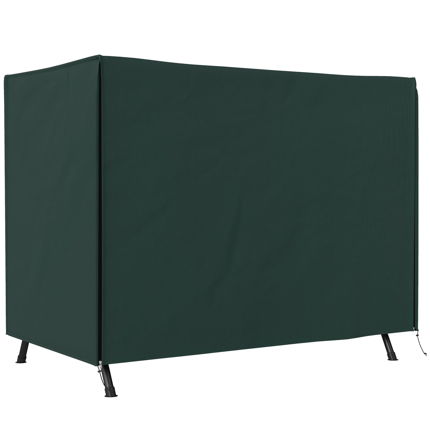 Outsunny 205 x 124cm Three-Seater Swing Chair Protective Cover Deep Green