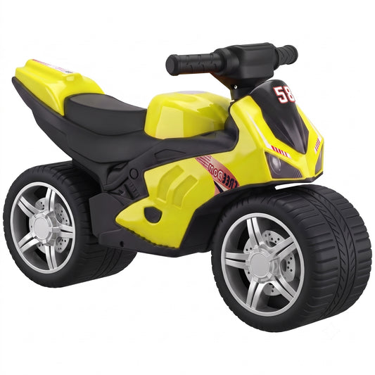 AIYAPLAY Balance Bike with Music Extra-Wide Wheels Toddler Bike for Boys Girls Green