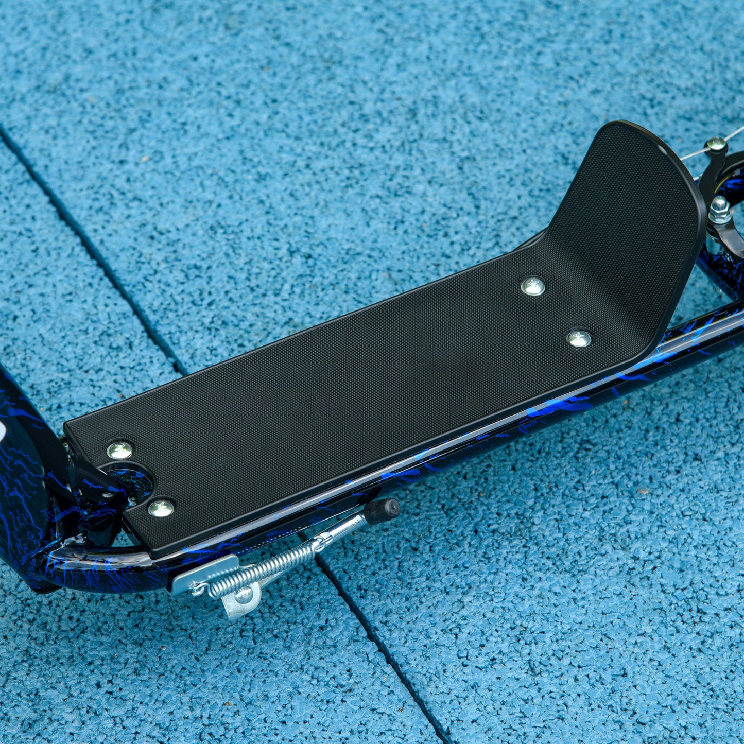 AIYAPLAY Kids Scooter with Adjustable Handlebar, Children's Kick Scooter with Non-slip Footplate, Rear Brake, Kickstand, Blue--ChewyGames-ChewyGames
