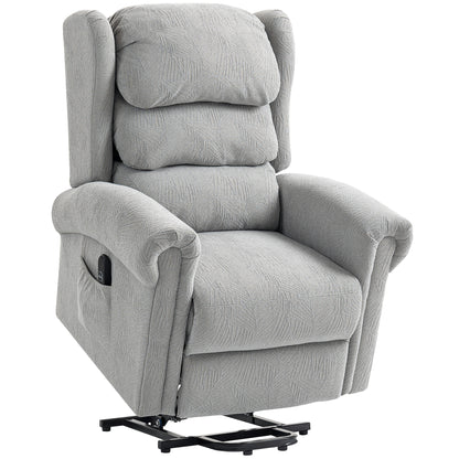 HOMCOM Velvet-Feel 150° Electric Riser Recliner Chair - Grey