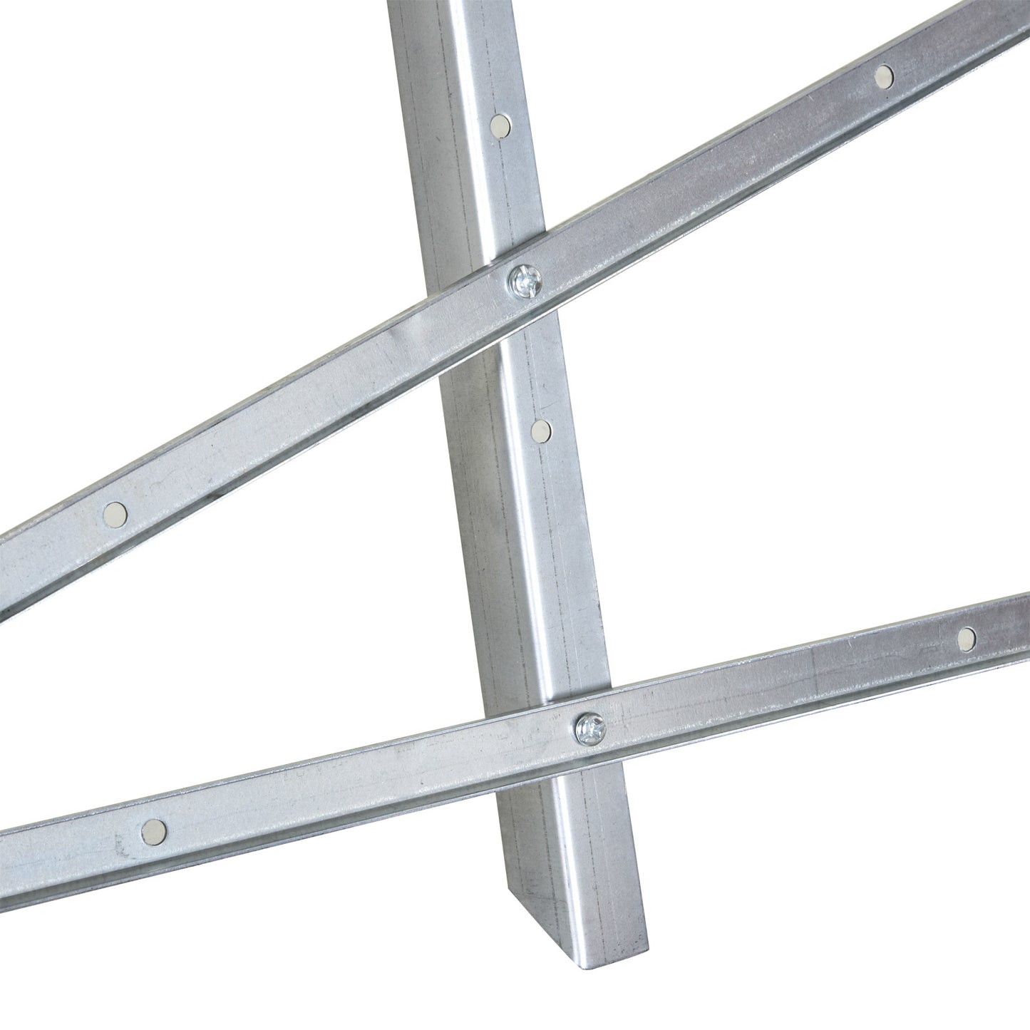 DURHAND Portable Sawhorse Heavy Duty Steel Adjustable Work Support, Foldable Sawhorse Stand 100 kg Weight Capacity, Silver Tone