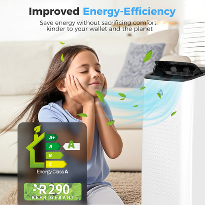 HOMCOM 12000 BTU App-Controlled Mobile Air Conditioner - White