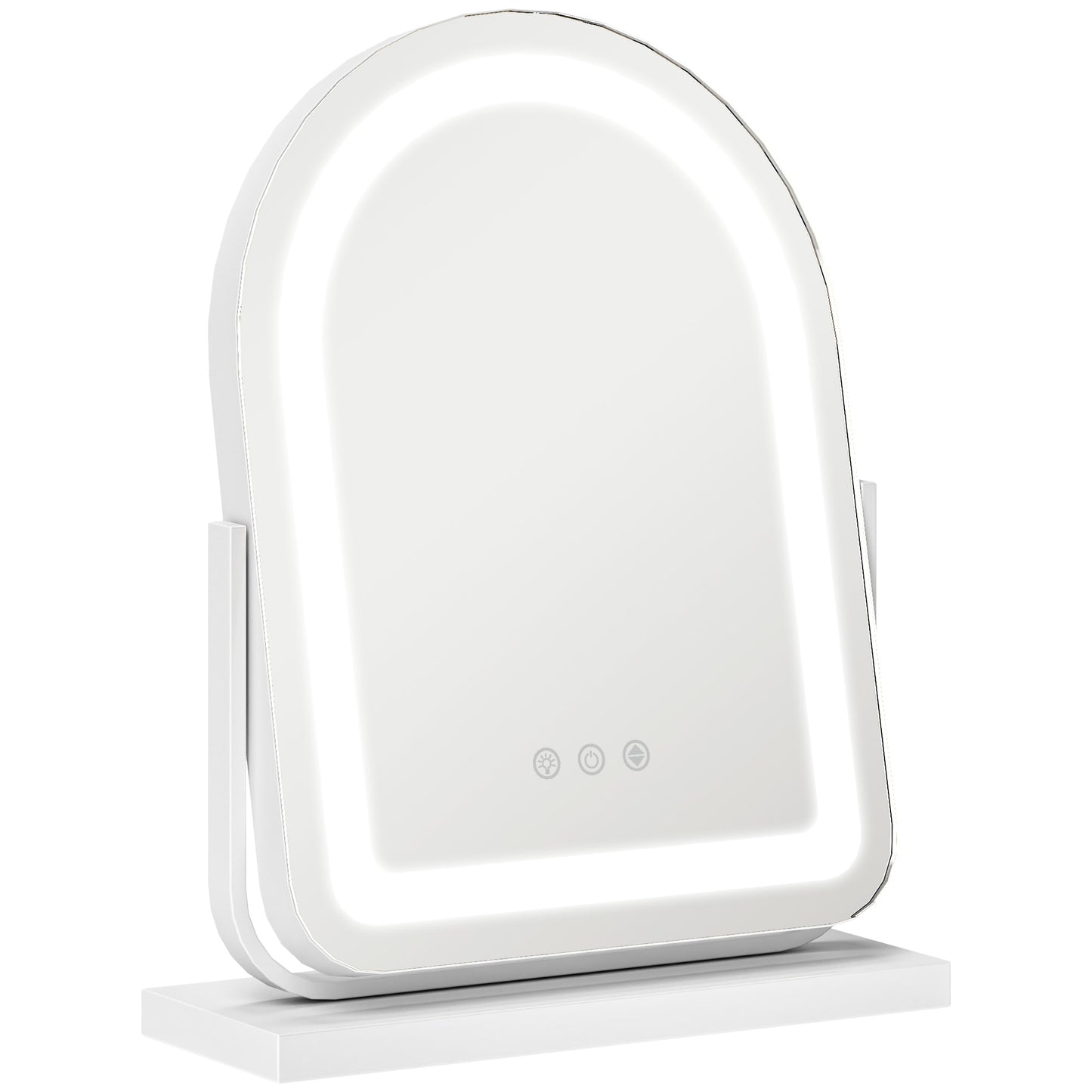 HOMCOM 33 x 44.5cm LED Vanity Mirror - White