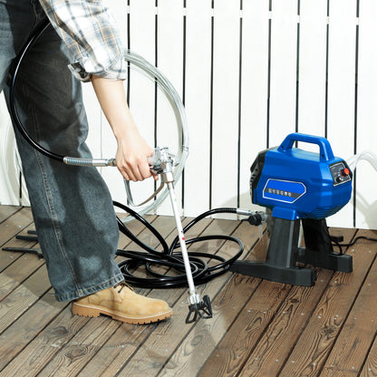 HOMCOM Airless Paint Sprayer, Thinning-Free Electric Paint Spray Gun for Walls, Fences & DIY Projects, Dark Blue-Airless Sprayers-ChewyGames-ChewyGames
