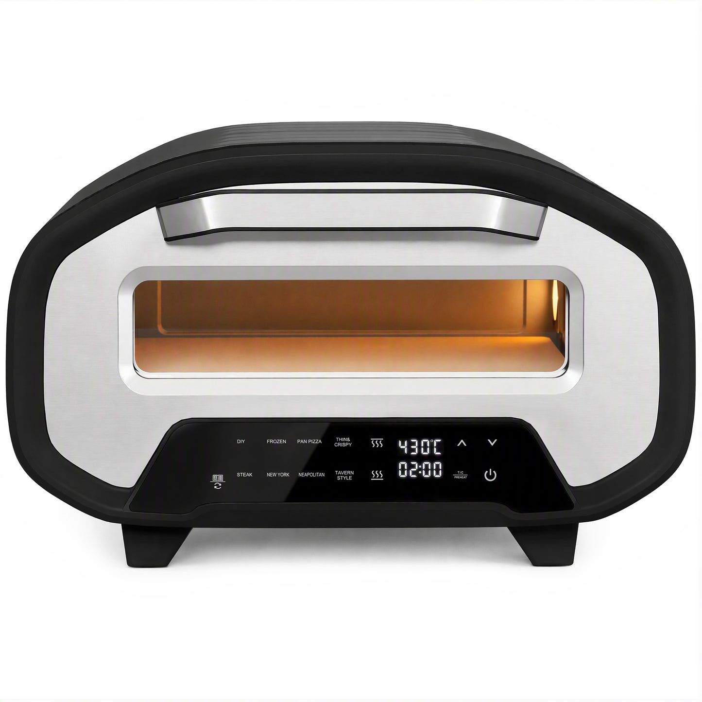 HOMCOM Electric Pizza Oven, 12 Inch Pizza Maker with 8 Preset Modes and Ceramic Stone, 2200W