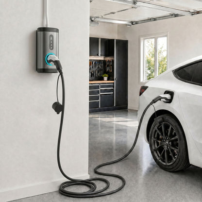 HOMCOM Type 2 EV Charging Cable, 22kW, 32A, Mode 3, 3-Phase, 10m Type 2 to Type 2 EV Extension Cable for EVs, PHEVs