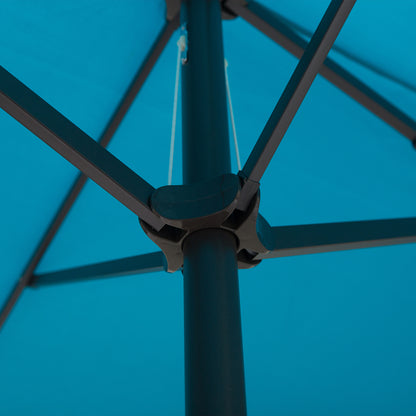 Outsunny 4.6m Double Garden Parasol - Sky Blue