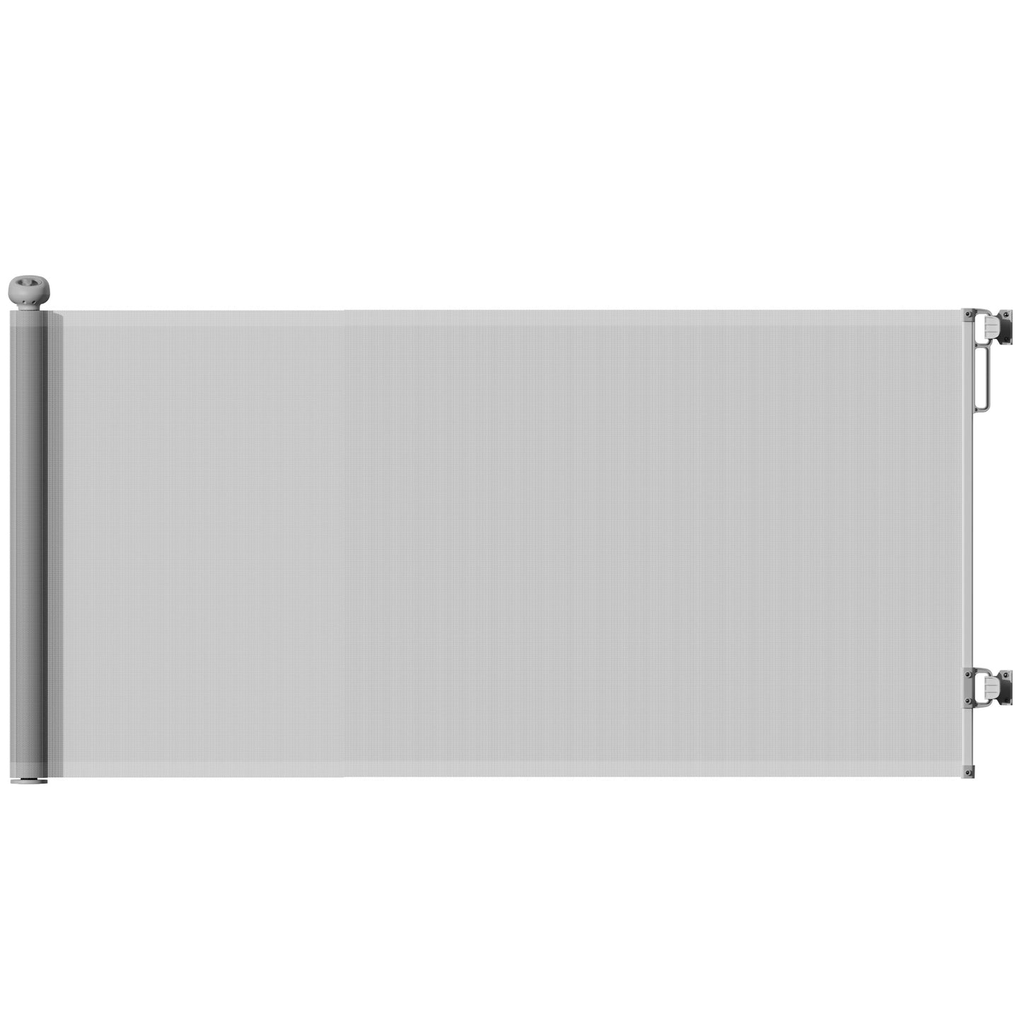 PawHut Retractable Stair Gate Extends Up to 180 cm Wide, Dog Gate for Doorways, Stairways, Hallways, Grey--ChewyGames-ChewyGames