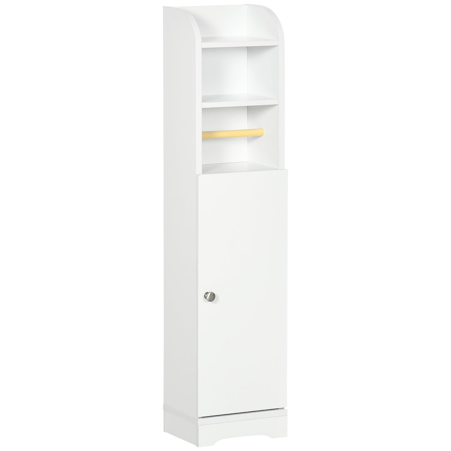 kleankin Multi-Storage Narrow Bathroom Cabinet - White--ChewyGames-ChewyGames