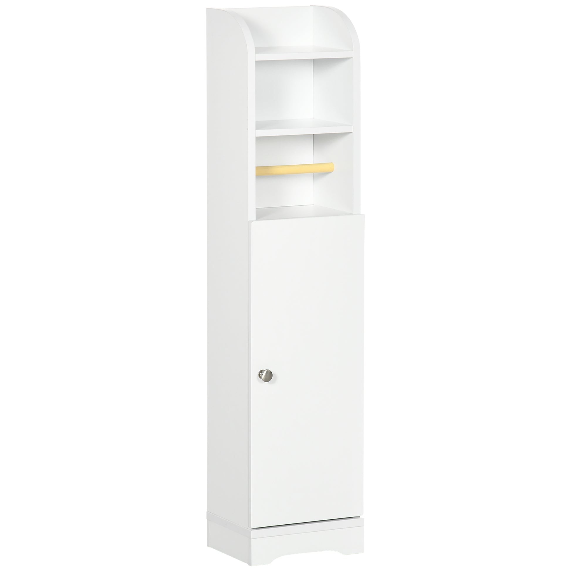 kleankin Multi-Storage Narrow Bathroom Cabinet - White--ChewyGames-ChewyGames