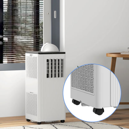 HOMCOM 9,000 BTU App-Controlled Mobile Air Conditioner, 20m² Radius - White