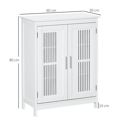 kleankin Modern Bathroom Floor Cabinet - White--ChewyGames-ChewyGames