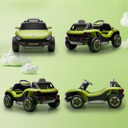 AIYAPLAY Volkswagen Licensed Kids Electric Car with Remote Control for Ages 3-6 Years, Green