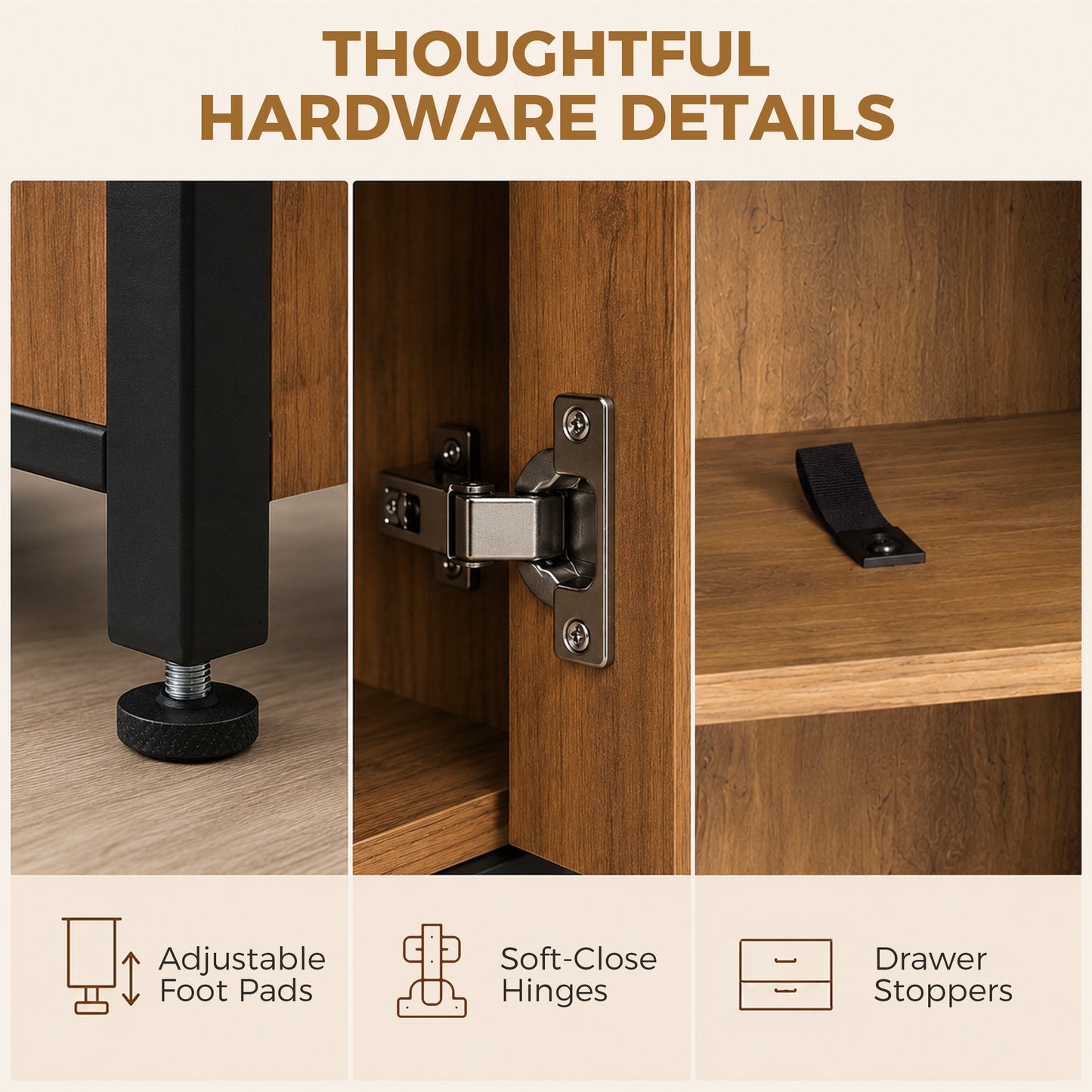 HOMCOM Freestanding Bathroom Cabinet, Tall Bathroom Storage Cabinet with Drawers and Shelves, Linen Storage, Brown