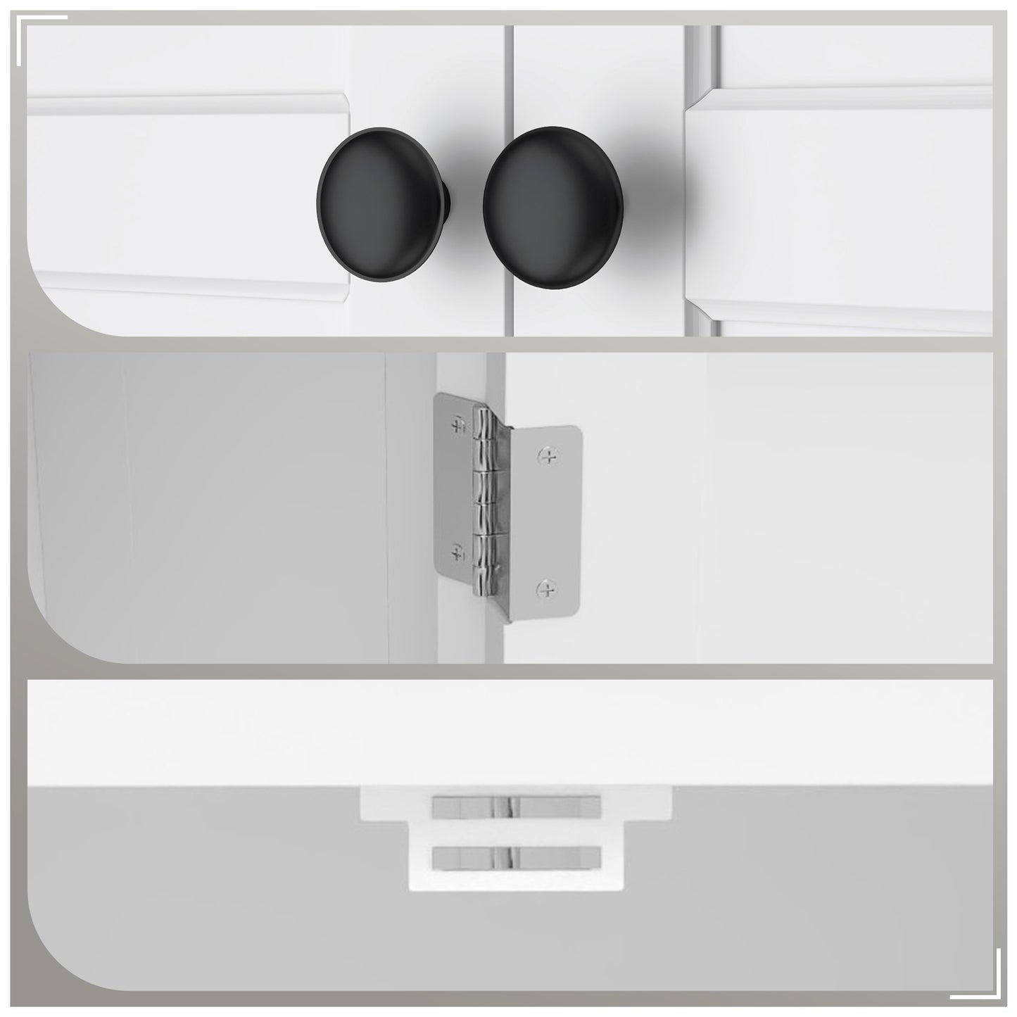 HOMCOM Over-Toilet/Appliance Storage Cabinet - White