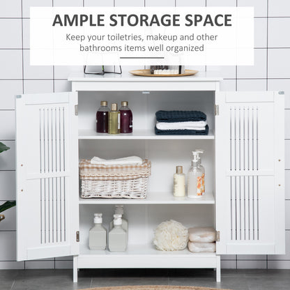 kleankin Modern Bathroom Floor Cabinet - White--ChewyGames-ChewyGames