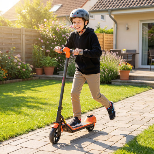 SPORTNOW Electric Scooter for Kids, with LED Display, Green