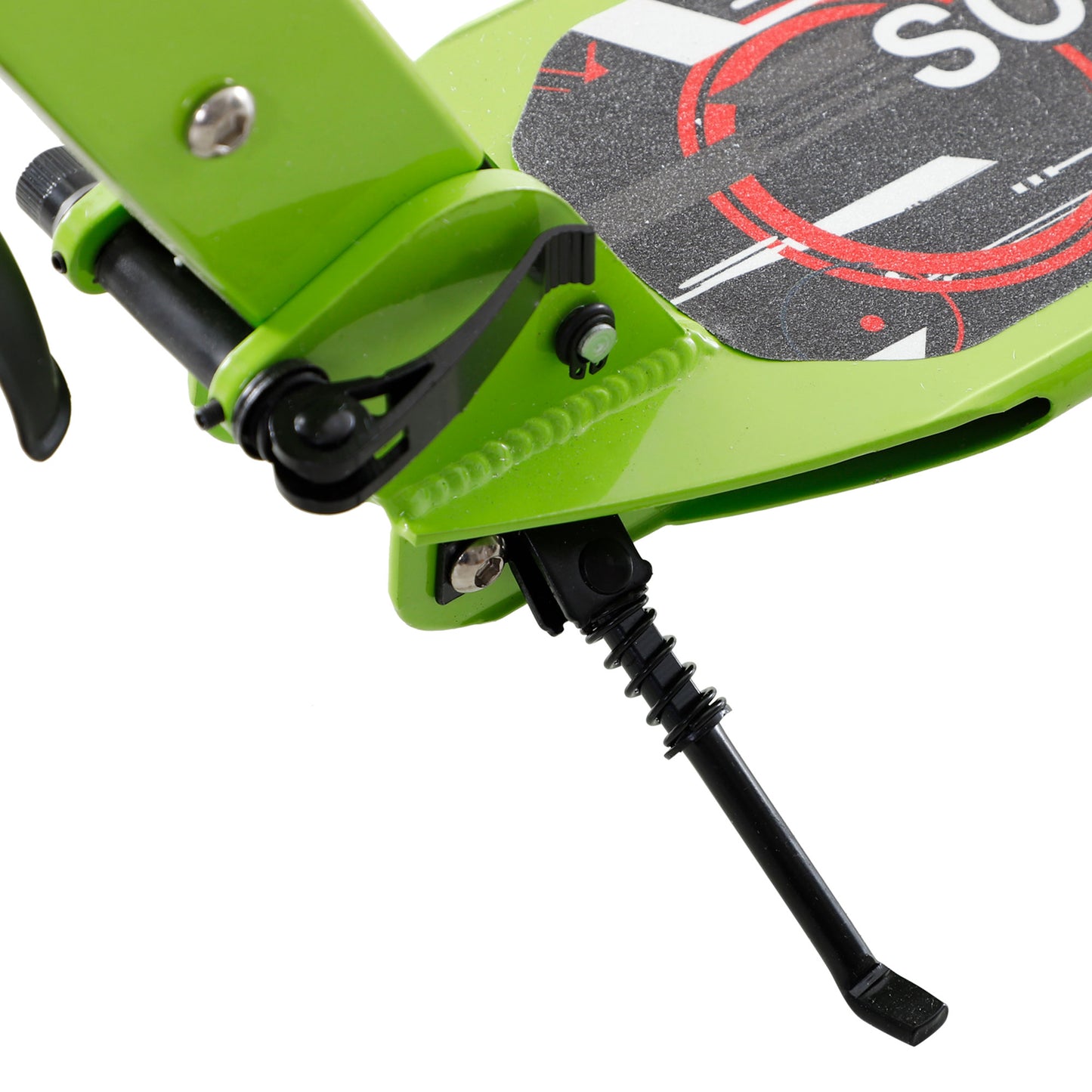 HOMCOM Kick Scooter, Folding 2 Wheel Scooter with Dual Brake System, Dual Suspension, 230mm Big Wheels and 3 Adjustable Handlebar, for 14+ Teens Adults, up to 100KG, Green