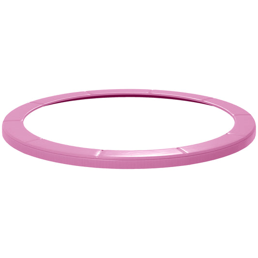 SPORTNOW 10FT Trampoline Spring Cover, Plastic Trampoline Pad Replacement with Elastic Cord, Waterproof, UV Resistant and Tear-Resistant, Pink