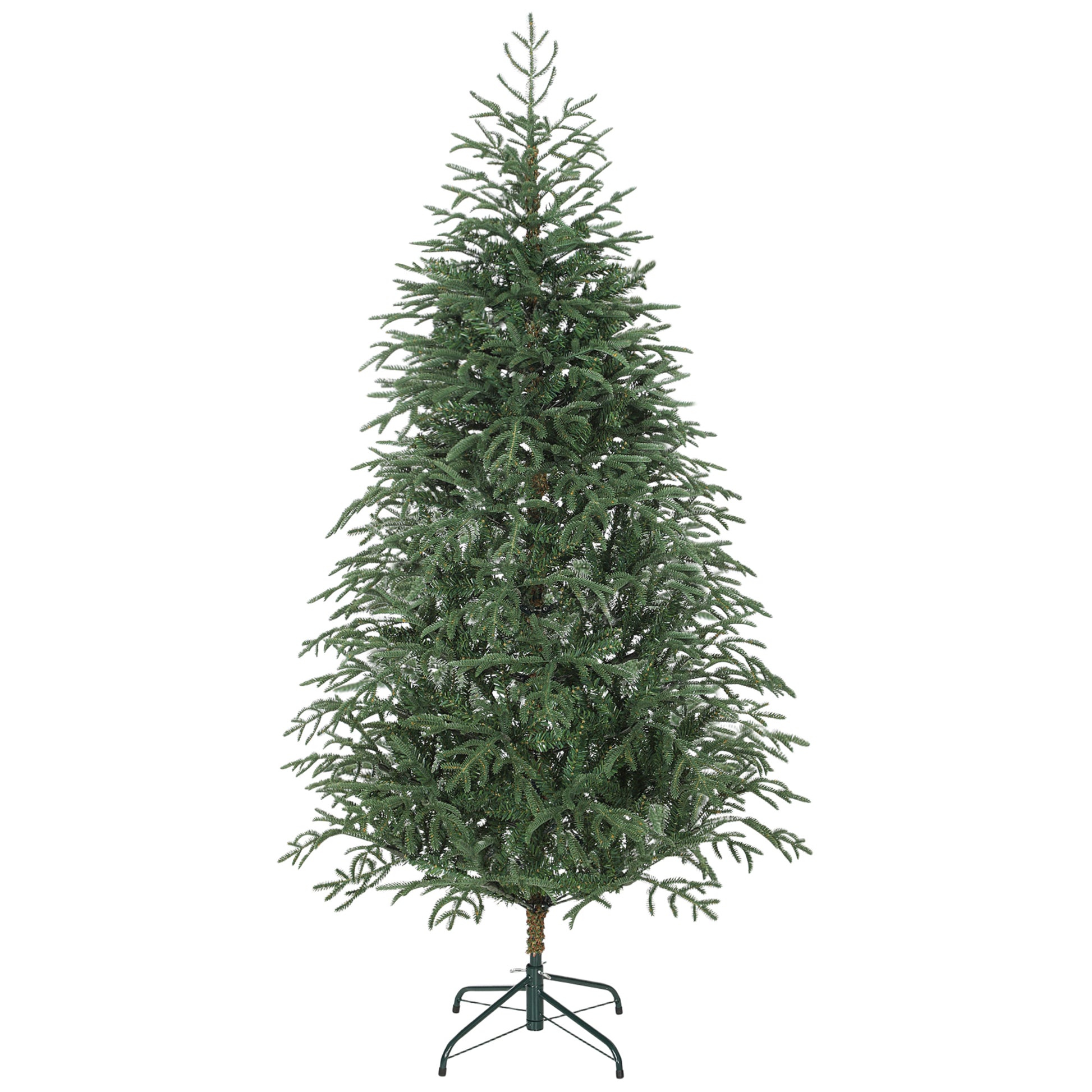 HOMCOM 6 ft Full Spruce Christmas Tree with Realistic Dense Tips, Easy Assembly - Green-Artificial Trees-ChewyGames-ChewyGames