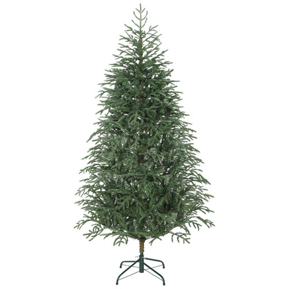 HOMCOM 6 ft Full Spruce Christmas Tree with Realistic Dense Tips, Easy Assembly - Green-Artificial Trees-ChewyGames-ChewyGames