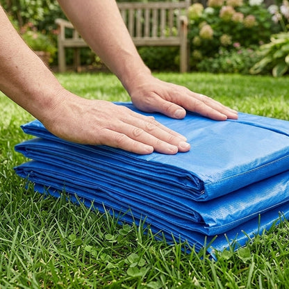 HOMCOM 12ft Trampoline Pad, Φ366cm Trampoline Accessories Surround Pad Thick Foam Pads Padding Replacement Spare, Blue