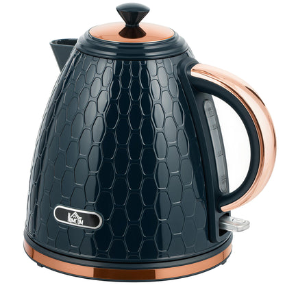 HOMCOM 3000W Rapid Boil Honeycomb Kettle - Dark Blue--ChewyGames-ChewyGames