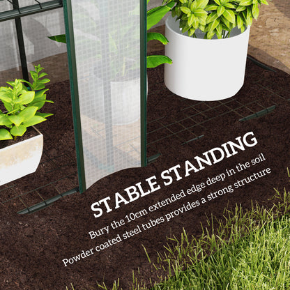 Outsunny 46 x 215cm Nine-Shelf Greenhouse