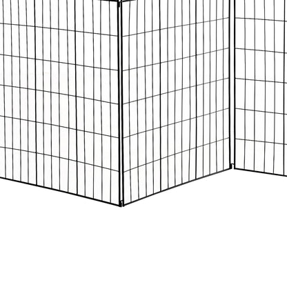 Outsunny Garden Decorative Fence 4 Panels 44in x 12ft Metal Wire Landscape Border Edging--ChewyGames-ChewyGames