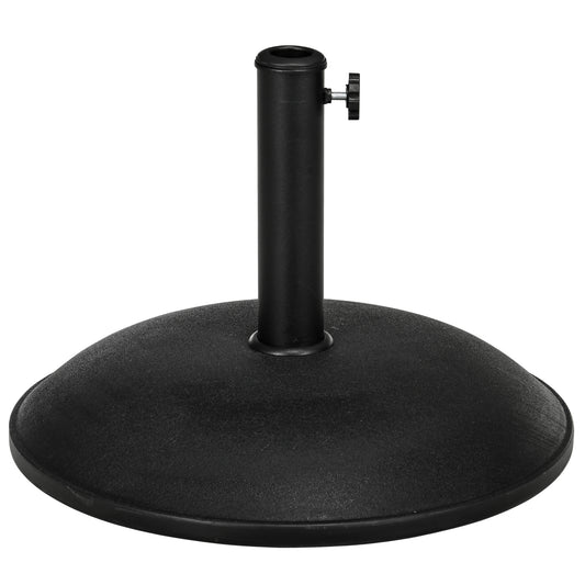 Outsunny Heavy Duty Cement Parasol Base 20kg Round Patio Umbrella Stand Garden Outdoor Shade Holder for Dia. 35mm/38mm/48mm Poles--ChewyGames-ChewyGames