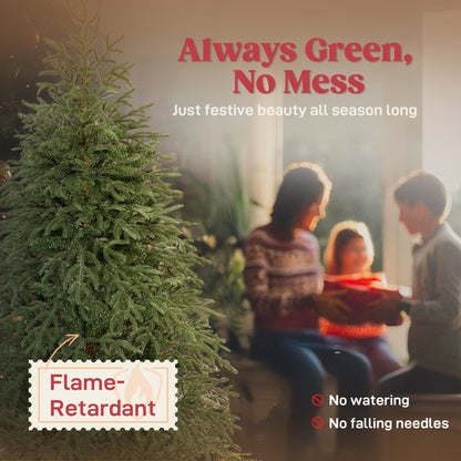 HOMCOM 6 ft Full Spruce Christmas Tree with Realistic Dense Tips, Easy Assembly - Green-Artificial Trees-ChewyGames-ChewyGames