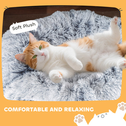 PawHut 2-in-1 Donut Cat Tunnel with Washable Bed, Play Tunnel Bed with Toy Ball and Door Hole for Indoor Cats, Light Grey--ChewyGames-ChewyGames