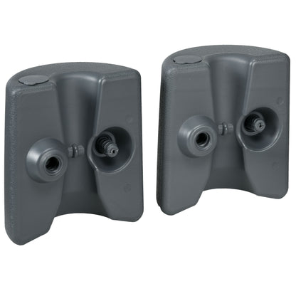 Outsunny HDPE Tent Weights Set of 4, Canopy Weights, Fill with Water or Sand, 48KG