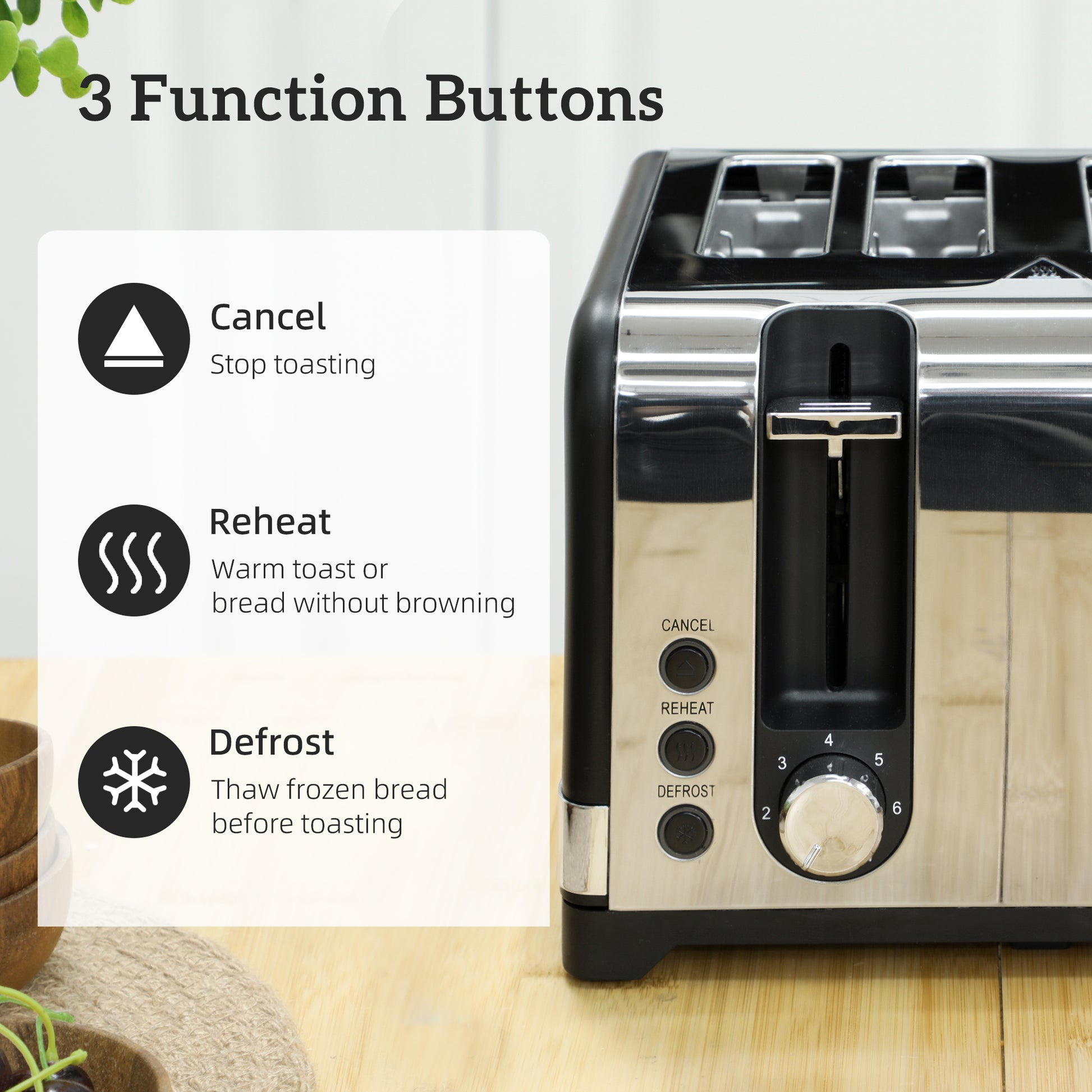 HOMCOM Sleek Textured Kettle and Four-Slice Toaster Set - Black--ChewyGames-ChewyGames