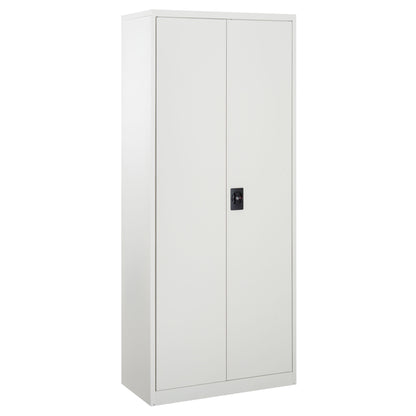 Vinsetto Lockable Filing Cabinet Tall Adjustable Shelf Large Office Storage for Office Use, White