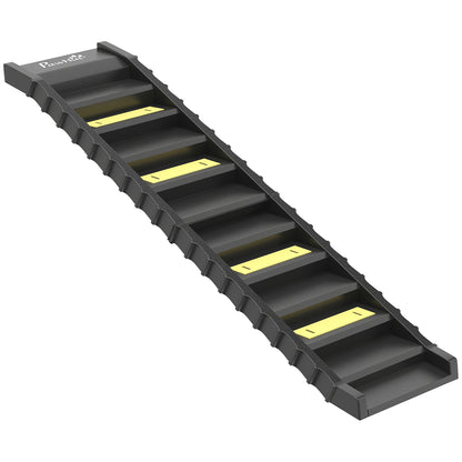 PawHut Dog Car Ramp with Anti-Slip Steps, 10-Steps Pet Stairs for Pets to Access Cars and High Beds, Black