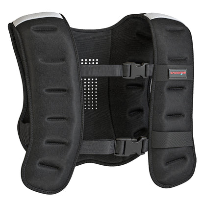 SPORTNOW Weighted Vest, 10 kg Weight Vest with Adjustable Straps, Reflective Strips, Black