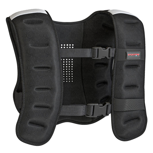 SPORTNOW Weighted Vest, 10 kg Weight Vest with Adjustable Straps, Reflective Strips, Black